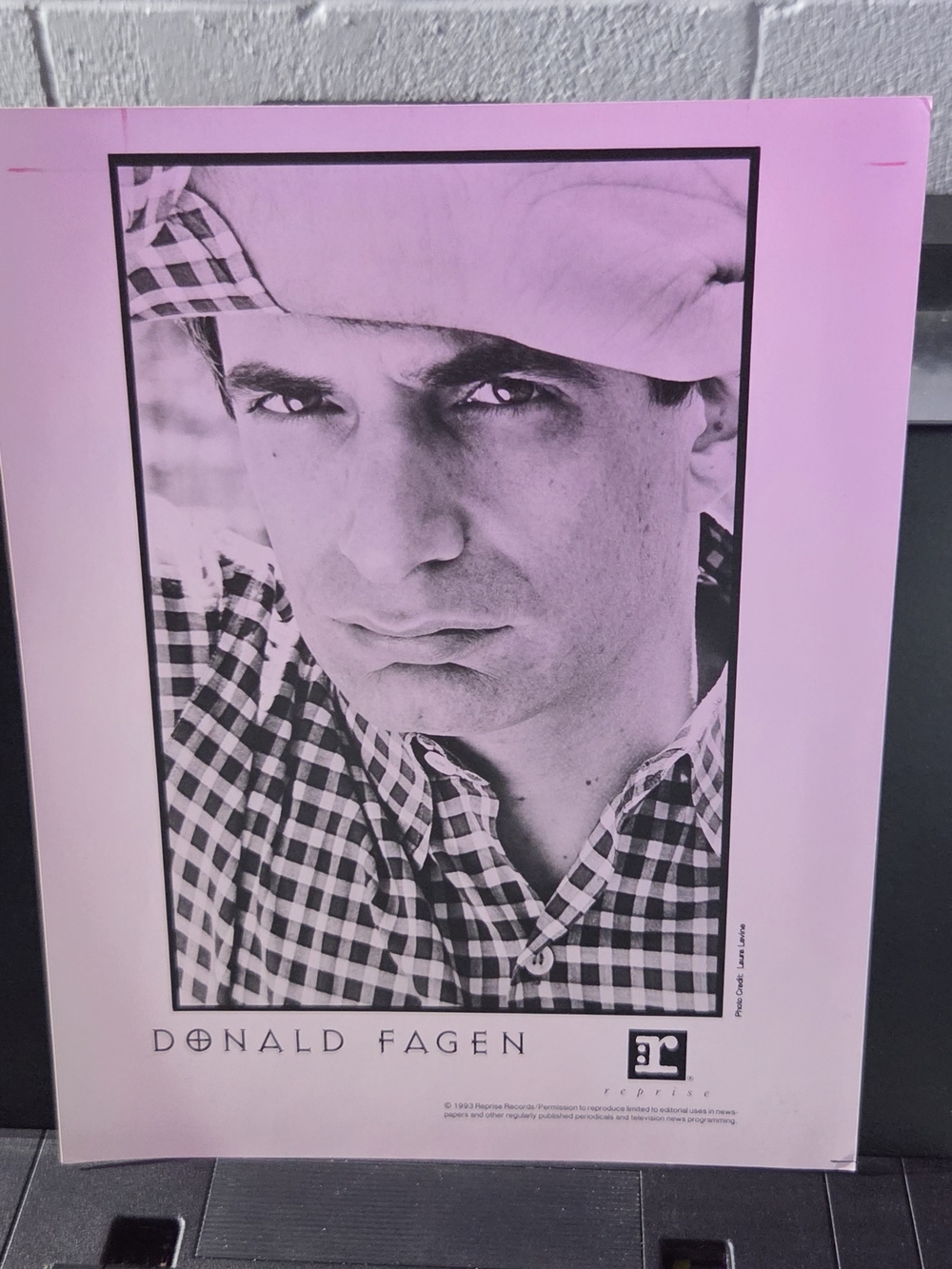 Donald Fagen Poster - Black & White Portrait